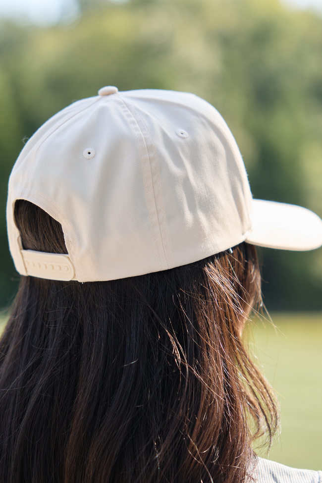 Volleyball Natural/Khaki Embroidered Trucker Hat