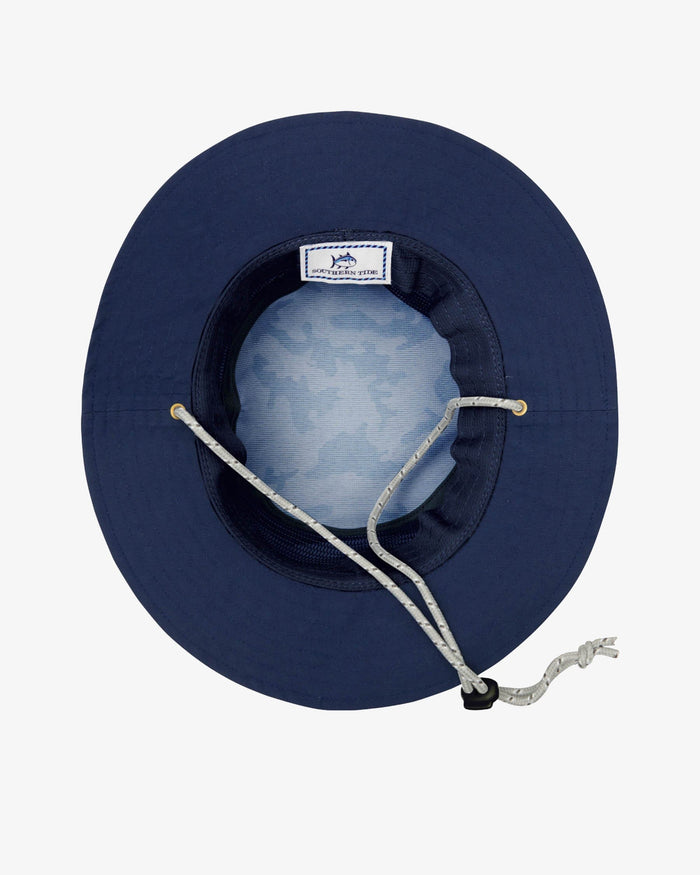 Waterway Camo Print Performance Sun Hat - Navy