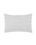 The front view of the Southern Tide Waves Small Decorative Pillow by Southern Tide - White