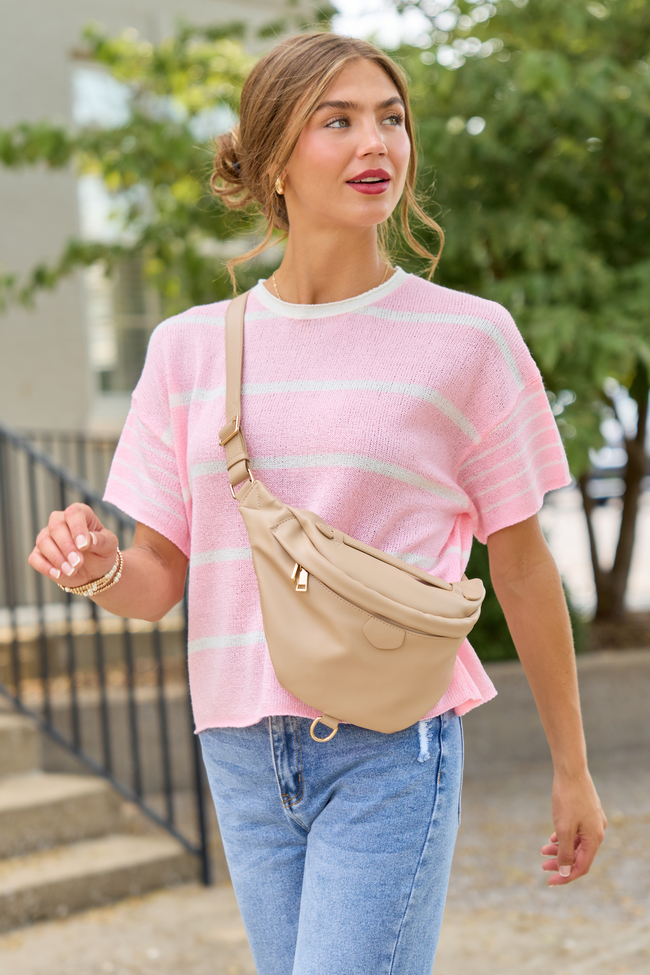 Wear It Well Pink Sweater T-Shirt