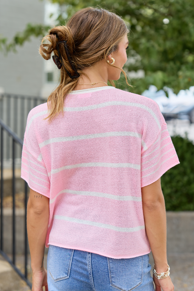 Wear It Well Pink Sweater T-Shirt