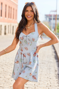 Willa Blue Cowboy Mini Dress FINAL SALE
