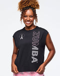 Bold Black # Zumba Amour Loose Tank