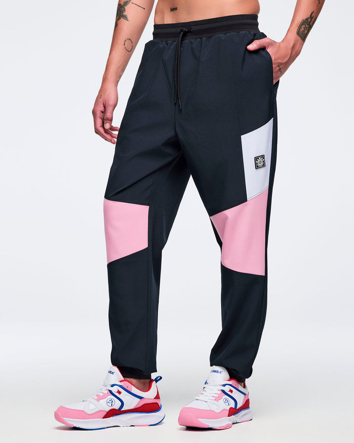 Bold Black # Zumba Amour Men's Woven Pants
