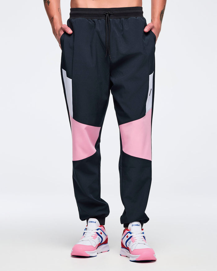 Bold Black # Zumba Amour Men's Woven Pants