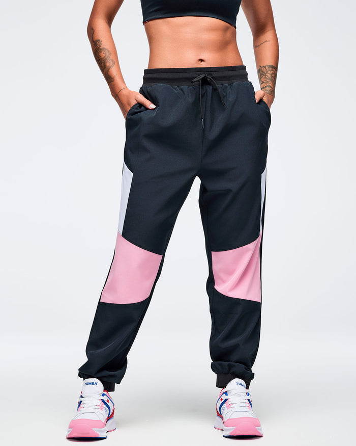 Bold Black # Zumba Amour Men's Woven Pants