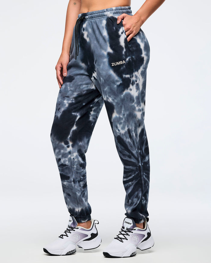 Black/White # Zumba Basic Slouch Sweatpants
