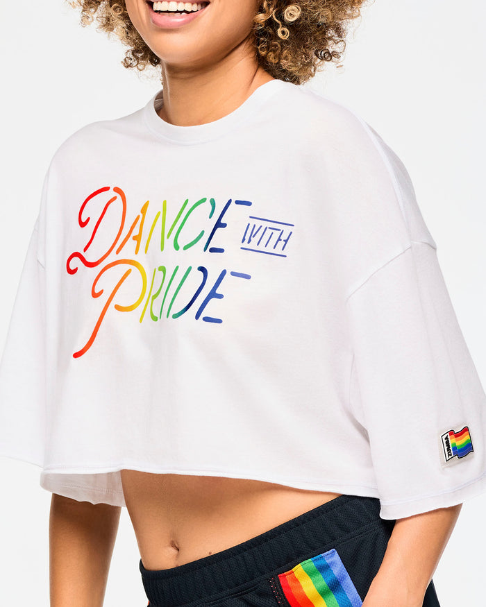 Wear It Out White # Zumba Boxy Crop Top