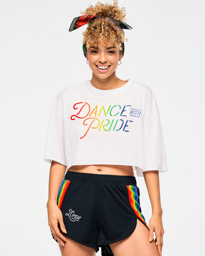 Wear It Out White # Zumba Boxy Crop Top