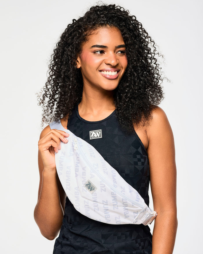 Wear It Out White # Zumba Core Crossbody Bag