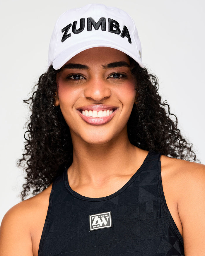 Wear It Out White # Zumba Core Dad Hat