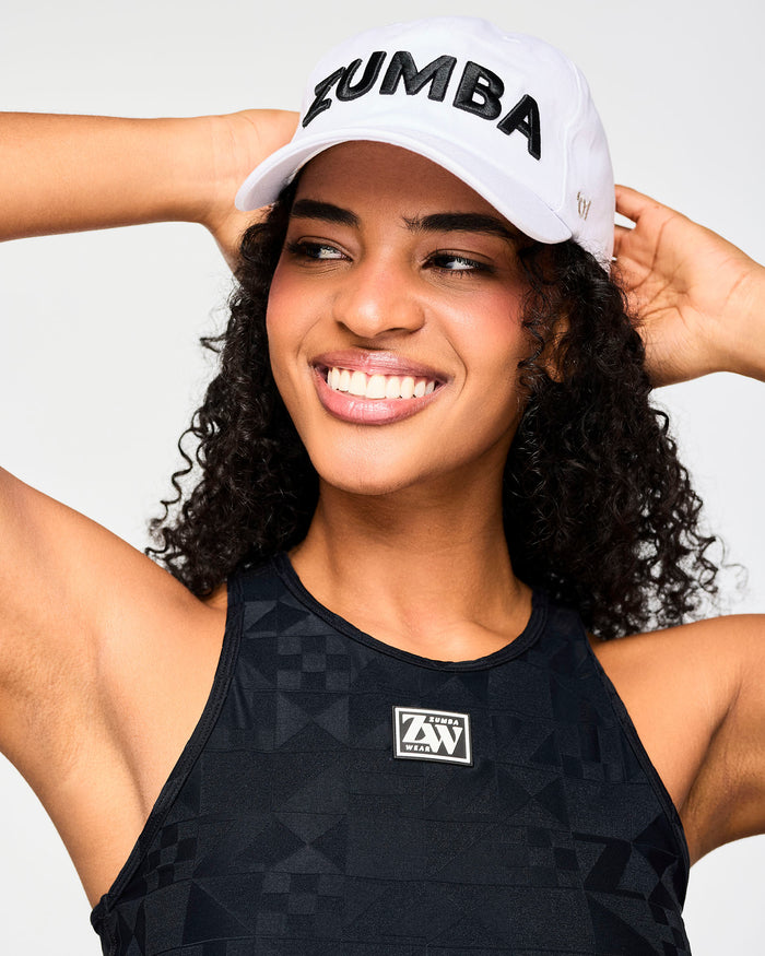 Wear It Out White # Zumba Core Dad Hat