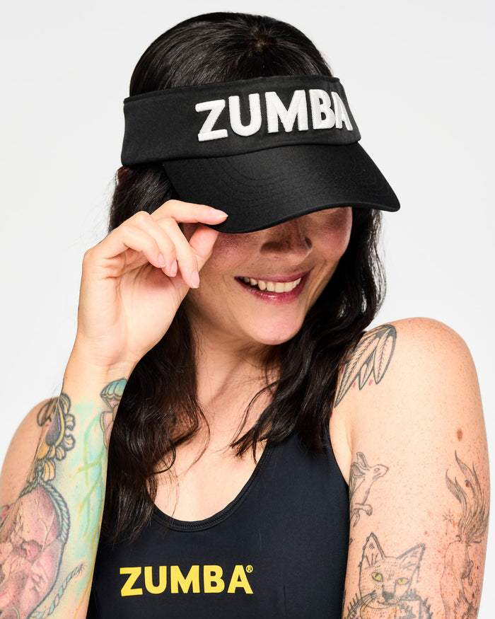 Bold Black # Zumba Core Visor