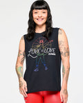 Bold Black # Zumba Crew Neck Muscle Tank