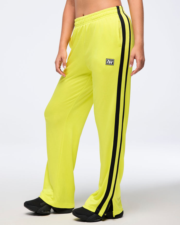 Lemon # Zumba Haus Mid Rise Knit Track Pants