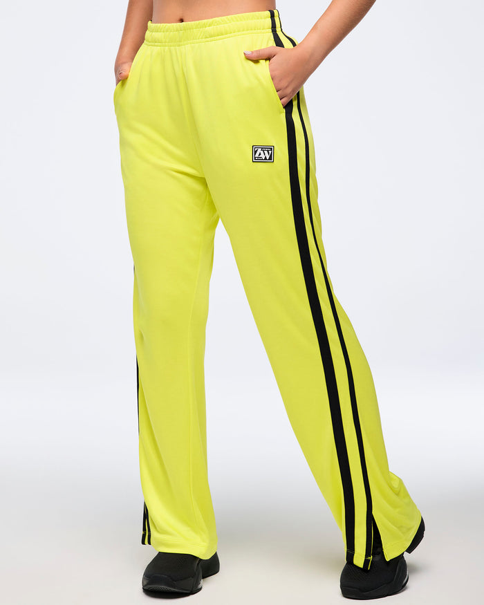 Lemon # Zumba Haus Mid Rise Knit Track Pants