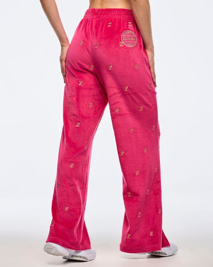 Deep Pink # Zumba Holiday High Rise Track Pant