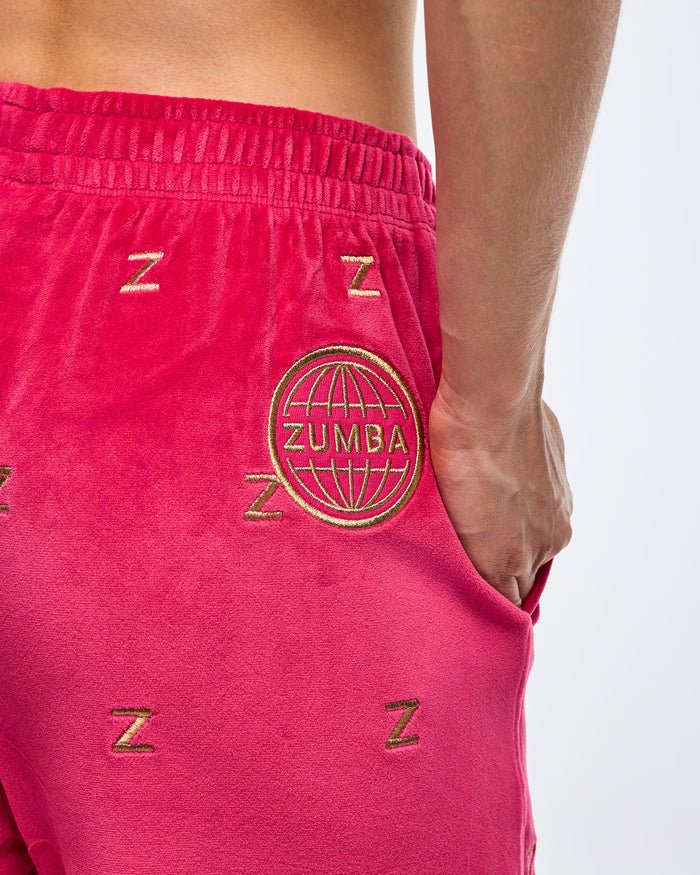 Deep Pink # Zumba Holiday High Rise Track Pant