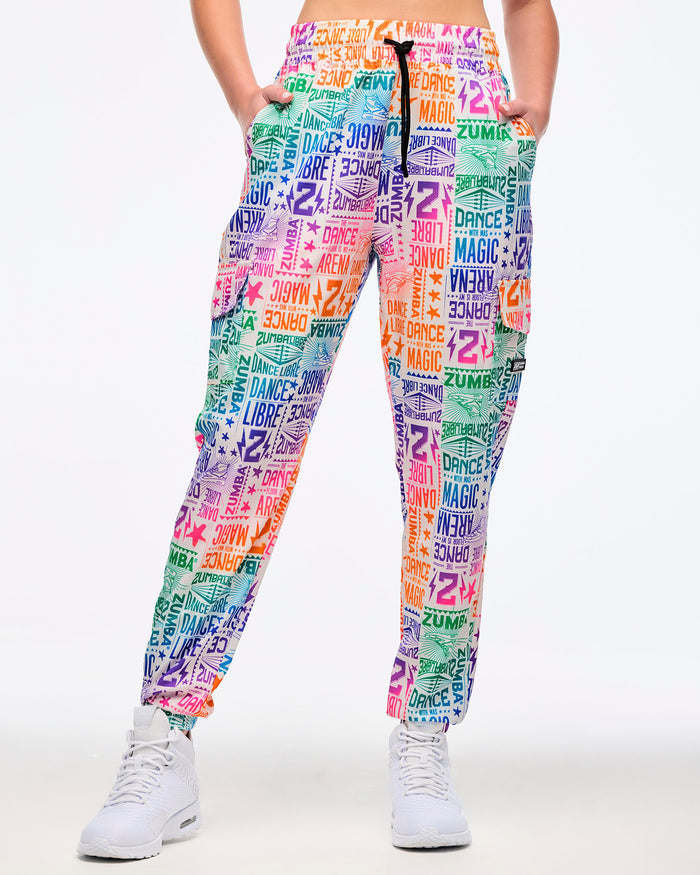 White/Pink # Zumba Libre Cargo Pants