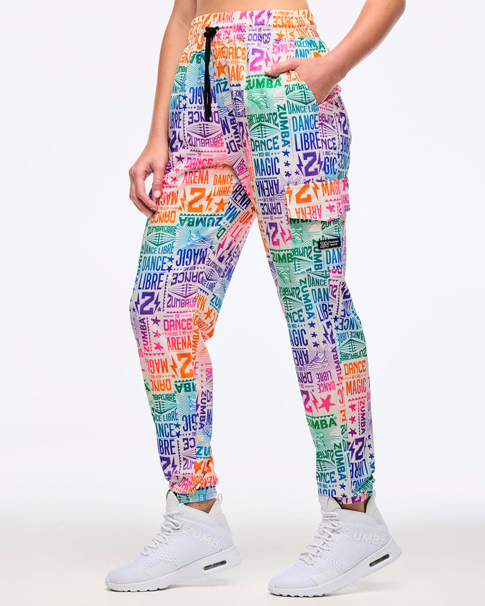 White/Pink # Zumba Libre Cargo Pants