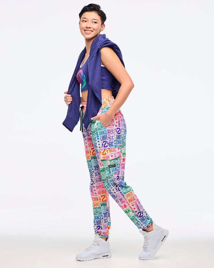 White/Pink # Zumba Libre Cargo Pants