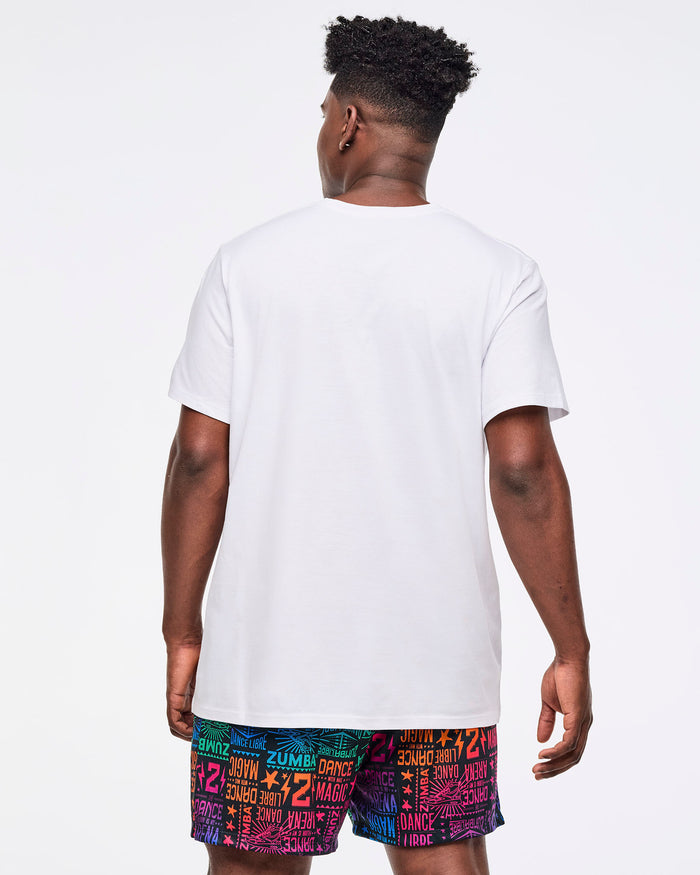 Wear It Out White # Zumba Libre Crew Neck Tee - Wear It Out White
