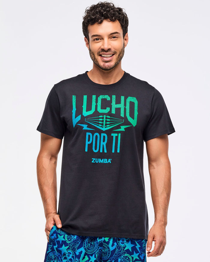 Bold Black # Zumba Libre Crew Neck Tee 2.0 - Bold Black