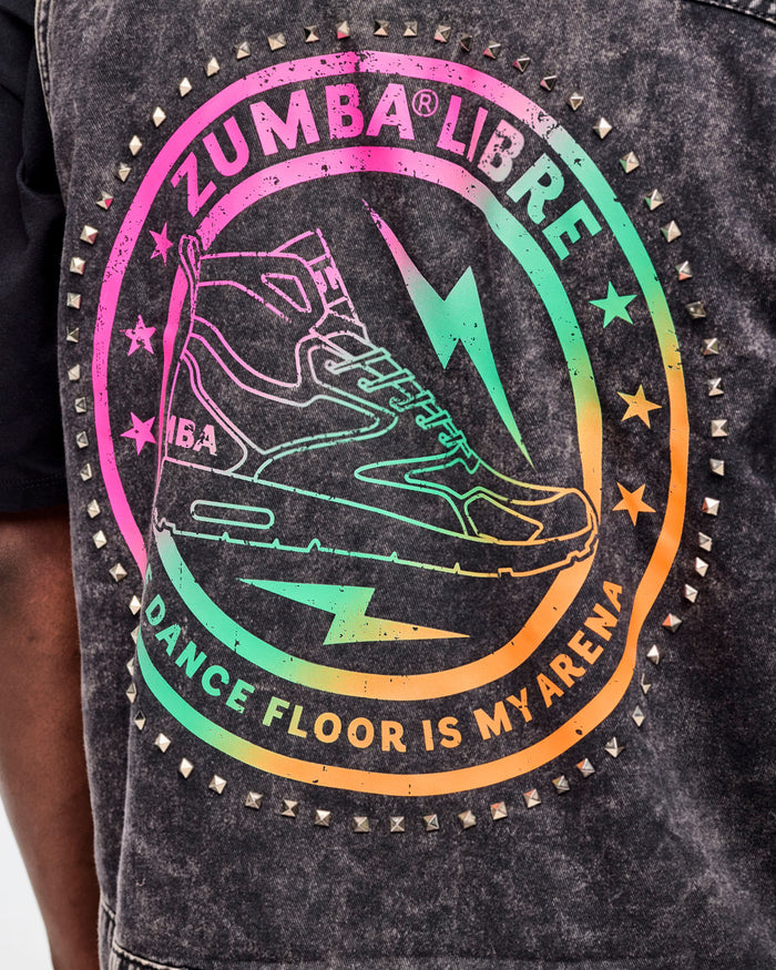 Bold Black # Zumba Libre Denim Vest