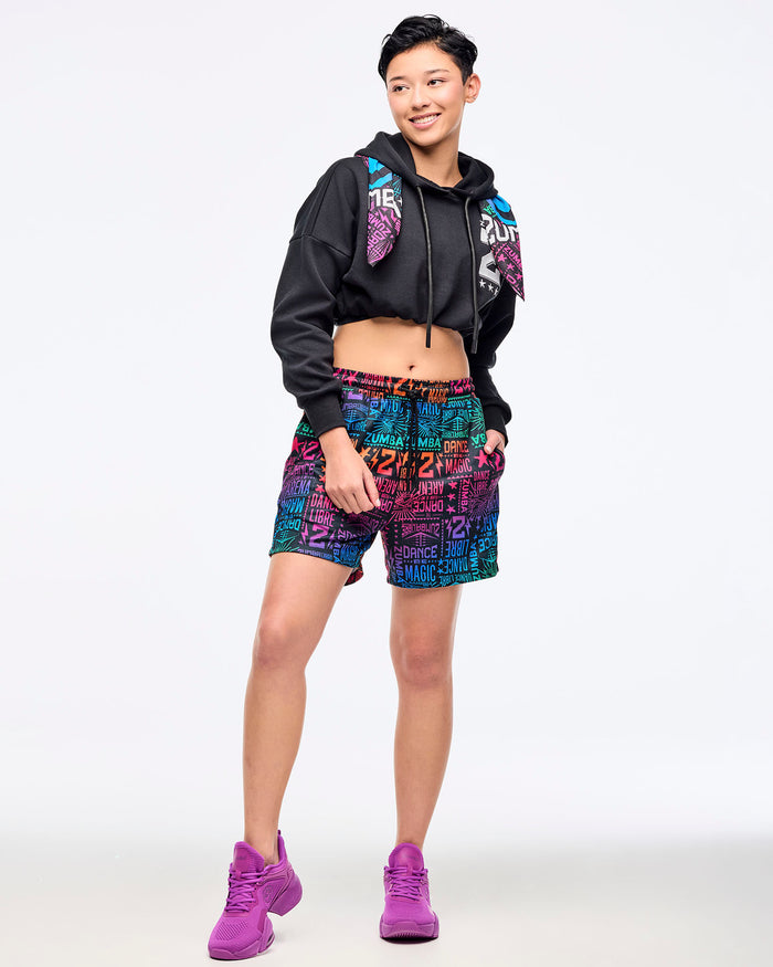 Black/Pink # Zumba Libre Men's Mesh Shorts
