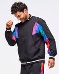 Bold Black # Zumba Libre Men's Oversized Dolman Track Jacket