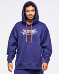 Soft Navy # Zumba Libre Pullover Hoodie With Side Vents