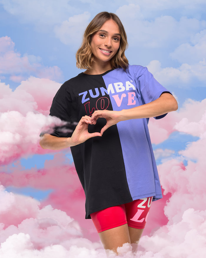 Orbit # Zumba Love Men's Oversized Crew Neck Tee