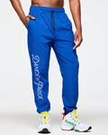 Surfs Up Blue # Zumba Men's Woven Track Pants