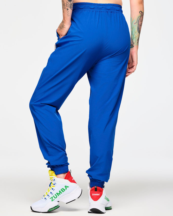 Surfs Up Blue # Zumba Men's Woven Track Pants