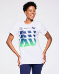 Wear It Out White # Zumba Out Loud Crew Neck Tee - White