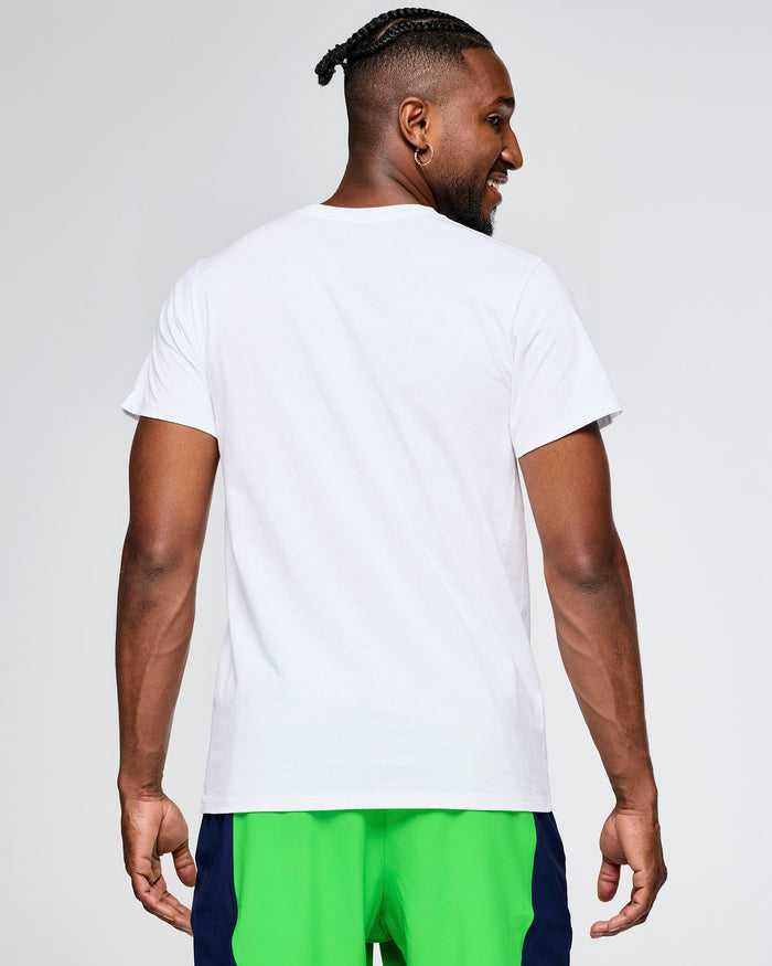 Wear It Out White # Zumba Out Loud Crew Neck Tee - White