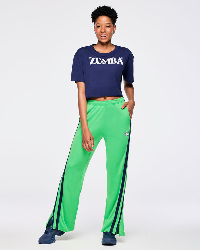 Green Light # Zumba Out Loud Mid Rise Track Pants