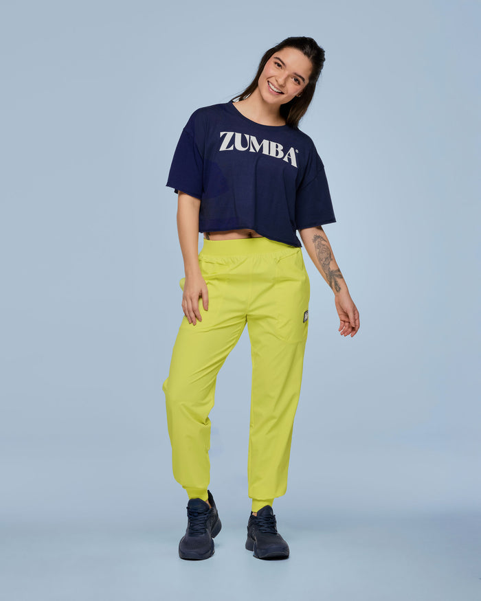 Zumba Out Loud Stretch Woven Slim Ankle Joggers