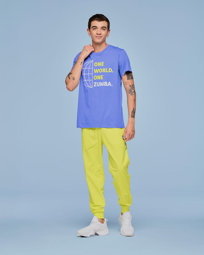 White # Zumba Out Loud Stretch Woven Slim Ankle Joggers