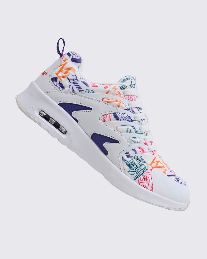 Wear It Out White # Zumba Printed Air Lo