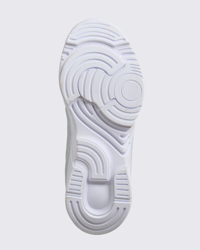 Close-up of a white shoe sole.